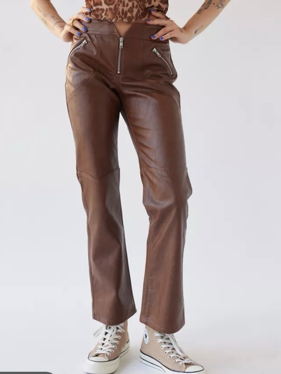 Urban Outfitters Pants - Urban Outfitters UO Molly Brown Faux Leather Straight-Leg Pants